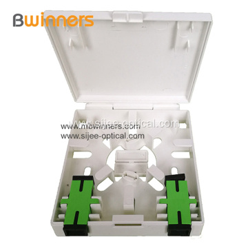 2 Ports FTTH Box SC Fiber Optic Terminal Box